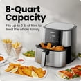 thumbnail image 3 of Chefman Turbofry Touch XL 8 Qt. Air Fryer With Digital Controls - Stainless Steel, 3 of 8