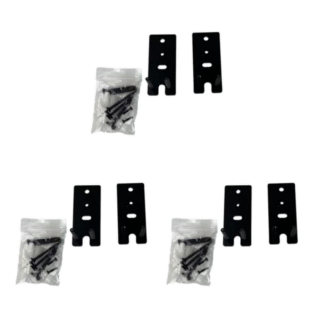 mmirethe Easy-to-Install Wall Mount Replacement Brackets For Improved Sound System Strong Hardness Sturdy black 3Set