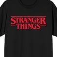 thumbnail image 2 of Stranger Things Classic Logo Tee – Black Short Sleeve T-Shirt-Large, 2 of 4