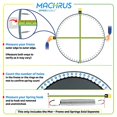 thumbnail image 5 of Machrus Upper Bounce Tapis de Remplacement pour Trampoline avec Anneaux en V Robustes de 96 Pouces - Tapis de Saut Compatible avec Cadre Rond de 15 Pieds et Ressorts de 7 Pouces - Tapis Ultra Durable en PP avec Haute Élasticité - Résistant aux UV et à l'Eau, 5 of 5
