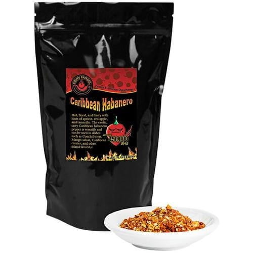 Fiery Farms Red Caribbean Habanero Pepper Flakes – Fruity & Intense Heat, 1 KG (2.2 lbs) Bulk Foodservice Pack