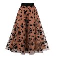 thumbnail image 2 of Jupes d'Été pour Femmes Robe pour Femmes 2023 Robe d'Été Décontractée pour Femmes Imprimé Jupes Longues Taille Haute Jupes Trapèze, 2 of 7