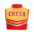 thumbnail image 3 of vastwit Kids Girls Mock Neck Tank Vest Shirts Sleeveless Color Block Letters Printed Cheerleading Uniform Crop Tops Red 14, 3 of 7
