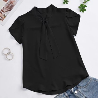 Savings Clearance! BEFOKA Womens Plus Size T-Shirt,Summer Casual Blouse Tops for Womens,Women's Fashion Casual Spring And Summer Printing-Neck Short Sleeve Blouse