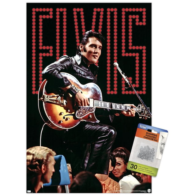 Elvis Presley - 68 Concert Wall Poster, 22.375" x 34"