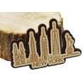 thumbnail image 2 of Printtoo Souvenir Plusieurs Monuments de New York Gravés Aimant de Réfrigérateur en Bois Cadeau, 2 of 5