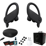 Beats by Dr. Dre Powerbeats Pro In-Ear Wireless Headphones (Black) 9 Hours Of Listening Time, Sweat Resistant Earbuds - with Headphone Cleaner, Extra USB Power Cube - Pro Bundle