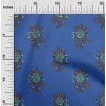 thumbnail image 1 of oneOone Silk Tabby Fabric Leaves & Floral Block Fabric Prints By Yard 42 Inch Wide, 1 of 4