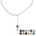 thumbnail image 1 of ORUYROP Collier Chic en Y pour Femmes, Collier Ras du Cou en Acier Inoxydable/plaqué Or/noir, Boîte Cadeau, 1 of 7