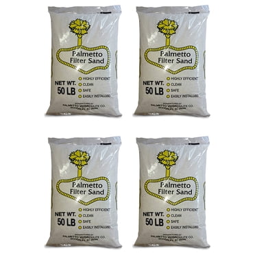 Palmetto Sable Filtre pour Filtres de Piscine Résidentiels et Commerciaux, 50 Lb (Lot de 4)
