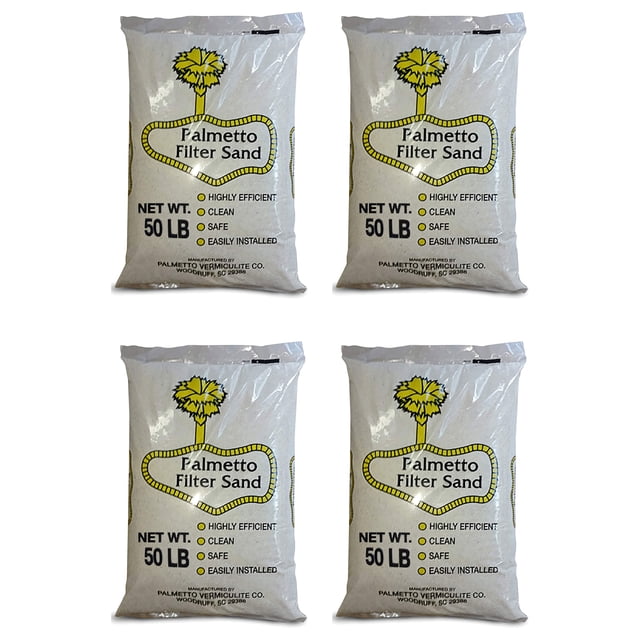 Palmetto Sable Filtre pour Filtres de Piscine Résidentiels et Commerciaux, 50 Lb (Lot de 4)