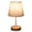A, variante sur Lampe de Bureau en Bois Massif à DEL Stable en Tissu, Lampe d'Étude et de Lecture Adaptée à la Décoration de la Maison, Lin Uni, Veilleuse Chaude, Éclairage Intérieur, Lampe de Lecture de Bureau