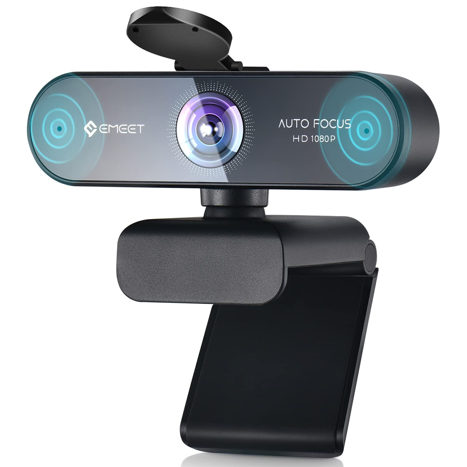 EMEET HD Webcam 1080P, USB Webcam with Privacy Cover & 2 Noise-Canceling Mics, Fast AutoFocus, Nova 96Â°FOV Wide Angle Webcam, Plug & Play Camera for Computer for Zoom/Skype, Meeting/Online Classes