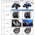 thumbnail image 4 of Tao Motor Raptor 125 VTT de Taille Moyenne Édition Limitée (Assemblage Requis), Blanc, 4 of 6