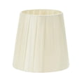 thumbnail image 3 of Table Lamp Shade Drum Lamp Shade Pleated Lamp Shade Simple Fabric Lampshade Clip on, 3 of 8