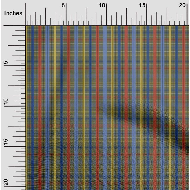 oneOone Silk Tabby Fabric Madras Check Printed Craft Fabric BTY 42 Inch Wide