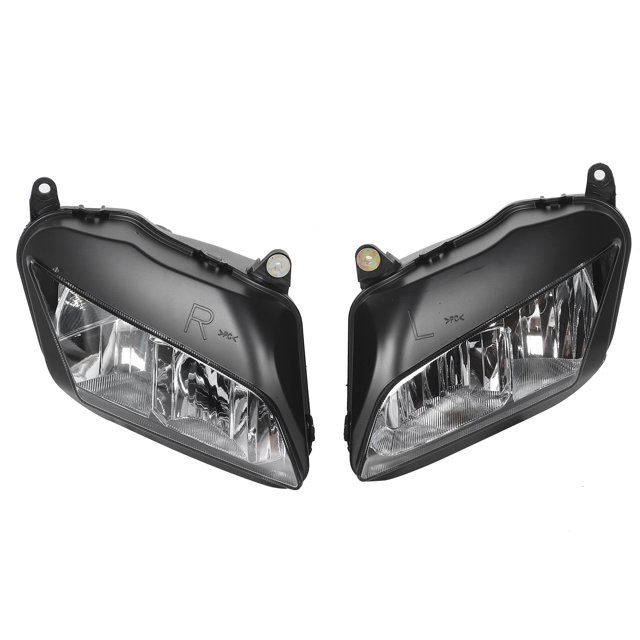 Pair Motorcycle Headlight Assembly LeftRight Housing Lens Fit for Honda CBR 600RR 0710