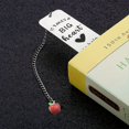 thumbnail image 2 of EGNMCR 2pcs Gadget Stainless Steel Ruler Bookmark Inspirational Text Metal Stationery Stainless Steel Bookmark, 2 of 2