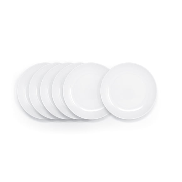 Mainstays White Salad Plate - Set of 6
