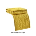 thumbnail image 2 of Matoen12 Solid Color Flannel Blankets for All Season, Polyester Soft Throw Blanket Lightweight Air Conditioning Quilt for Nap Sleep, Modern Style Home Decor Ideal for Gift, 60"x79", 1PC, Yellow, 2 of 7