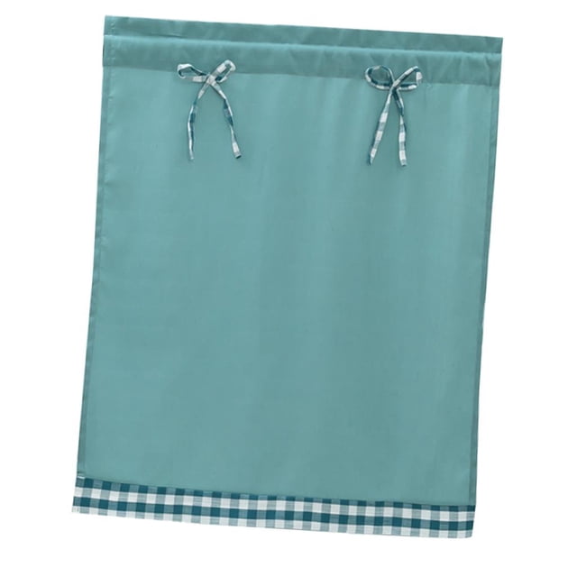 Abbracc 1 Panneau Rideau de Cuisine Petit Rideau Décor Bleu Clair_74x90cm