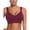 Red, variant on Women V-Neck Solid Comfort Sports Yoga Top Traceless Camisole Underwear Bra