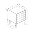 thumbnail image 4 of Monarch Specialties  Table D'appoint, Bout, Table D'appoint, Petit, Rangement, Lampe, Stratifié Noyer, Moderne, 4 of 8