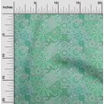 thumbnail image 2 of oneOone Polyester Spandex Green Fabric Asian Mosaic Floral Craft Projects Decor Fabric Printed By The Yard 56 Inch Wide, 2 of 4