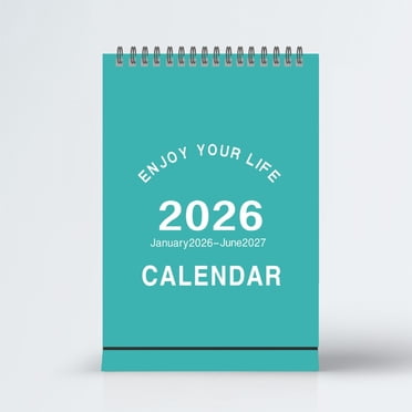Calendrier de Bureau 2026 - Version Anglaise avec Pages Mensuelles pour Bureau, Maison et Planification / Carton Durable et Taille Compacte pour une Gestion Efficace de l'Emploi du Temps