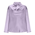 thumbnail image 4 of RKSTN Hauts pour Enseignantes Haut/chemise à Manches Longues à Col Rond Uni pour Femmes, Tenue d'École pour Enseignantes, 4 of 7