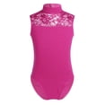 thumbnail image 1 of Aiihoo Justaucorps de Ballet pour Filles, Costumes de Gymnastique, Tenue de Danse Ballerine, Combinaison Sans Manches en Maille, Rose Rouge, TG, 1 of 7