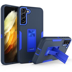 Samsung Galaxy S22 Plus/S22+ Cas avec Kickstand, Dteck étui de téléphone lourd 2 en 1 Housse antichoc hybride pour Samsung Galaxy S22+/S22 Plus, Black+Navy