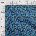 thumbnail image 2 of oneOone Polyester Spandex Blue Fabric Tropical Leaf Dress Material Fabric Print Fabric By The Yard 56 Inch Wide, 2 of 5