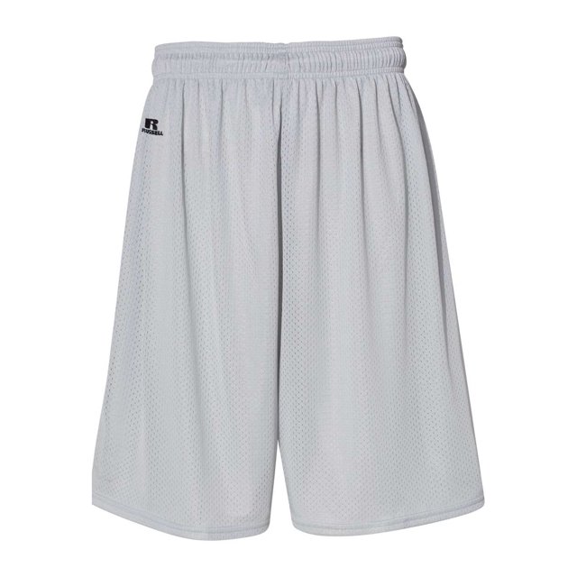 9 Shorts en Maille Tricotée Dri-Power, L, Argent Gridiron