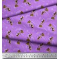 thumbnail image 2 of Soimoi Poly Georgette Fabric Star,Knife & Circus Dog Cartoon Printed Fabric 1 Yard 42 Inch Wide, 2 of 3