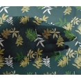 thumbnail image 5 of oneOone Viscose Chiffon Teal Green Fabric Leaves Craft Projects Decor Fabric Printed By The Yard 42 Inch Wide, 5 of 5