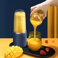 thumbnail image 3 of Mini Extracteur de Jus de Voyage Mixeur Alimentaire Recharge USB Gobelet Bleu, 3 of 8