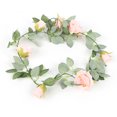 thumbnail image 4 of Flower Garlands,Flower Vines Naturally Romantic Rose Garland Blush Pink Room Decor Top-Notch Performance, 4 of 14