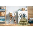 thumbnail image 2 of Ahgly Company Machine Washable Indoor Round Transitional Mustard Yellow Area Rugs, 7' Round, 2 of 7