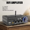 thumbnail image 3 of 2.1 Channel Stereo Amplifier, 30Wx2+60W Bluetooth 5.1 HiFi Digital Subwoofer Amplifier Receiver with Remote Control, Suitable for 4 to 16 Inch Passive Speakers, 3 of 7