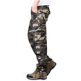 thumbnail image 1 of cllios Men's Camo Cargo Pants Relaxed Fit Multi Pockets Pants Work Tactical Trousers Gym Hiking Cargo Pants, 1 of 4