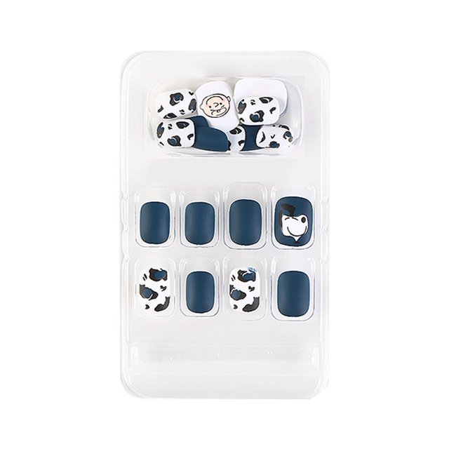ziyahi False Nail Wearable Perfect Matching Simple to Wear No Irritating Odor Fake Fingernail Breathable Press Type Adjustable Paster Type 16 Type 1 F741 1Set