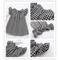 thumbnail image 3 of Robe d'Été à Carreaux pour Bébé Fille, Chemise Sans Manches en Dentelle, Robe de Princesse, Robe de banquet, Robe de Fête, 3 of 4