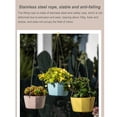 thumbnail image 3 of 3Pcs Nordic Hanging Basket Plant Holder Flower Pot Flowerpot Rope Flower Nursery Planter Utensils Plants Basins Lifting Rope White Gray Blue, 3 of 9