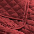 thumbnail image 3 of Bare Home Ensemble de Courtepointe - 2 Pcs - Couvre-Lit Matelassé à Losanges - Lit Simple/simple TG, Rouge, 3 of 5
