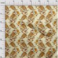thumbnail image 2 of oneOone Tissu Polyester Lycra Imprimé Feuilles/fleurs & Paisley au Mètre 56 Pouces de Large, 2 of 4