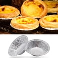 thumbnail image 4 of 100* Moule à Tarte Jetable en Papier D\'aluminium Mini Casserole Moule à Tarte Plaque à Tarte en Étain, 4 of 9