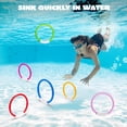 thumbnail image 2 of Joyfy 8 Pcs Pool Ring Toy Diving Set for Children, Colorful Underwater Training Pool Diving Rings, Swim Learning & Diving Skill Development, 2 of 7