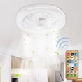 thumbnail image 1 of Ventilateur de Plafond Bas Moderne avec Lumières, Télécommande Bluetooth Contrôle par Application, 6 Vitesses, Réglable Dimmable 3000K 6500K, Moteur Silencieux, Fonction Recul avant, Installation Facile, 1 of 8
