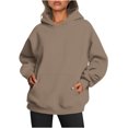 thumbnail image 1 of MeetoTime Sweat à Capuche Surdimensionné pour Femmes 2024 Décontracté à Manches Longues avec Poches, 1 of 5